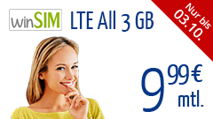 winSIM LTE All 3 GB